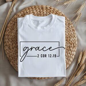 Grace 2 Cor 12:19 Graphic T-Shirt